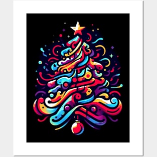 Artistic Christmas Tree Posters and Art